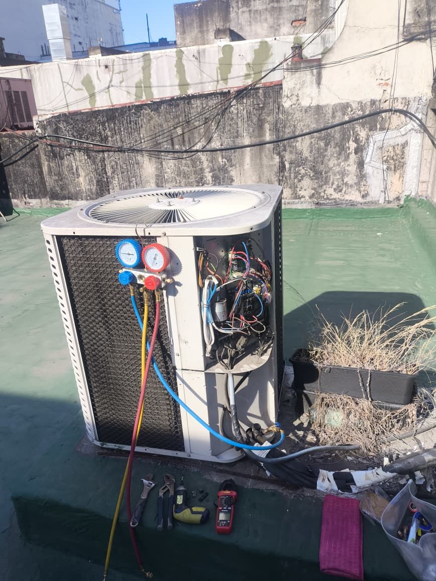 Service de equipo comercial en terraza